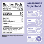 Nature Restore Wild Harvested Acai Berry Powder, 10 Ounces, Non GMO, Gluten Free, Brazilian Wild Grown