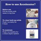 Dr. Pooper Accelerator Septic Tank Treatment - Environment-Friendly Septic System Maintenance Liquid - Eliminates Odors - Clears Organic Solids in Tanks & Drain Fields - Safe for All Septic Systems