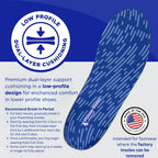 PowerStep Original Insoles, Arch Pain Relief Orthotics, Tight Shoes, Foot Support for Plantar Fasciitis, Mild Pronation, Foot & Arch Support Inserts, Shoe Inserts, Made in the USA (M 7-7.5, F 9-9.5)