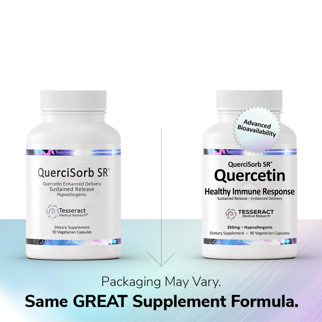Tesseract Medical Research QuerciSorb SR Quercetin Supplement, Sustained Release, Supports Immune Function and Overall Health, Hypoallergenic. 400 mg, 90 Day Supply