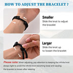 TempBeau Love Knot Bracelet for Men - Father's Day Bracelets for Dad from Daughter Son Meaningful Adjustable Infinity Knot Braided Rope String Bracelet Birthday Anniversary Jewelry Gifts for Him