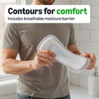Amazon Basics Men's Incontinence Guards, Maximum Absorbency, 52 Count, (1 Pack of 52), Packaging May Vary