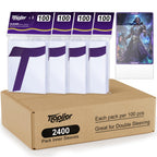 2400 Perfect Fit Sleeves,Inner Clear Card Sleeves Perfect Fit for Double Sleeving,60-Microns Ultra Clear Protection,High Clarity Trading Card Sleeve Compatible with MTG, TCG, Game,Sport Cards