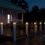 VOLISUN Solar Post Cap Light Outdoor Waterproof 12pack,Solar Fence - Post Lights for 4x4 5x5 6x6 Wooden/Vinyl Post,White Deck Cap Light Solar Powered with Warm White for Garden/Patio/Porch
