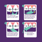 Platypus Orthodontic Flossers for Braces, 40 Count (Pack of 3), Ortho Picks for Adults & Kids, Fits Under Arch Wire, Non-Damaging, Encourage Flossing Habits