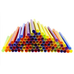 Comfy Package [Case of 3,000] 10 mm Jumbo Smoothie Straws, 8.5" High Plastic Boba and Milkshake - Assorted Colors