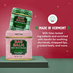 Bag Balm Mini Tin Gift Set – Bundle of 4 Limited Edition Tins (Red Star, Pink Star, Green Plaid, Red Plaid) – Multi-Use Moisturizing Balm for Dry Skin, Lips, Hands and Winter Hydration