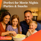 Perfectware All in One Popcorn Portion Packets with Kernels, Salt, and Coconut Oil for Popping Machine, 4 oz, 12 Count