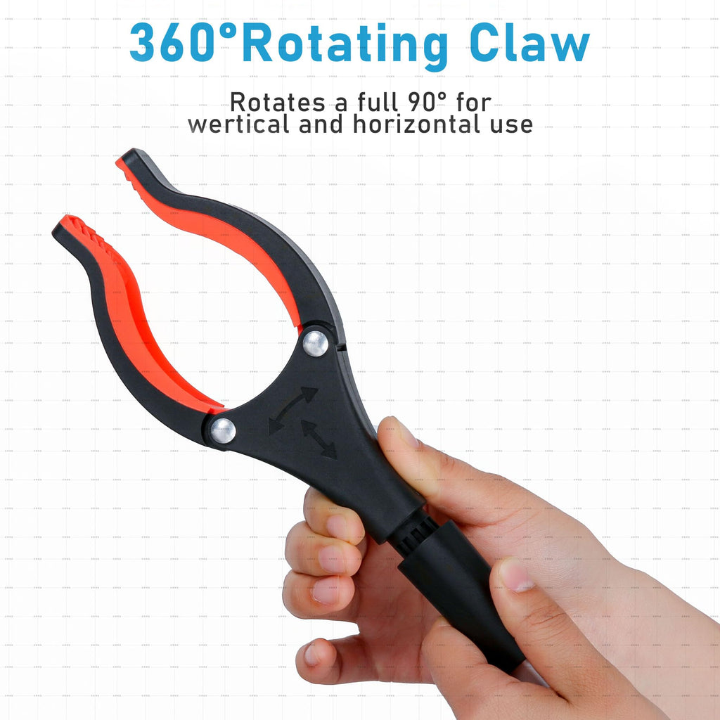 Grabber Reacher Tool, 32" Grabbers for Elderly, Lightweight Extra Long Handy Trash Claw Grabber, Mobility Aid Reaching Assist Tool for Trash Pick Up, Nabber, Litter Picker, Arm Extension (Orange3)