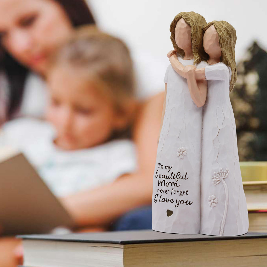 Mom Birthday Gifts from Daughter,Gifts for Mom Hand-Painted Figurines