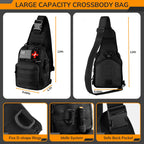 Survival Kit, 250pcs Survival Tools Tactical Gear and Trauma Bag, Survival First Aid Kit with Molle Crossbody Bag & Emergency Tent for Earthquake, Bug Out, Outdoor Adventure, Gifts for Christmas Men