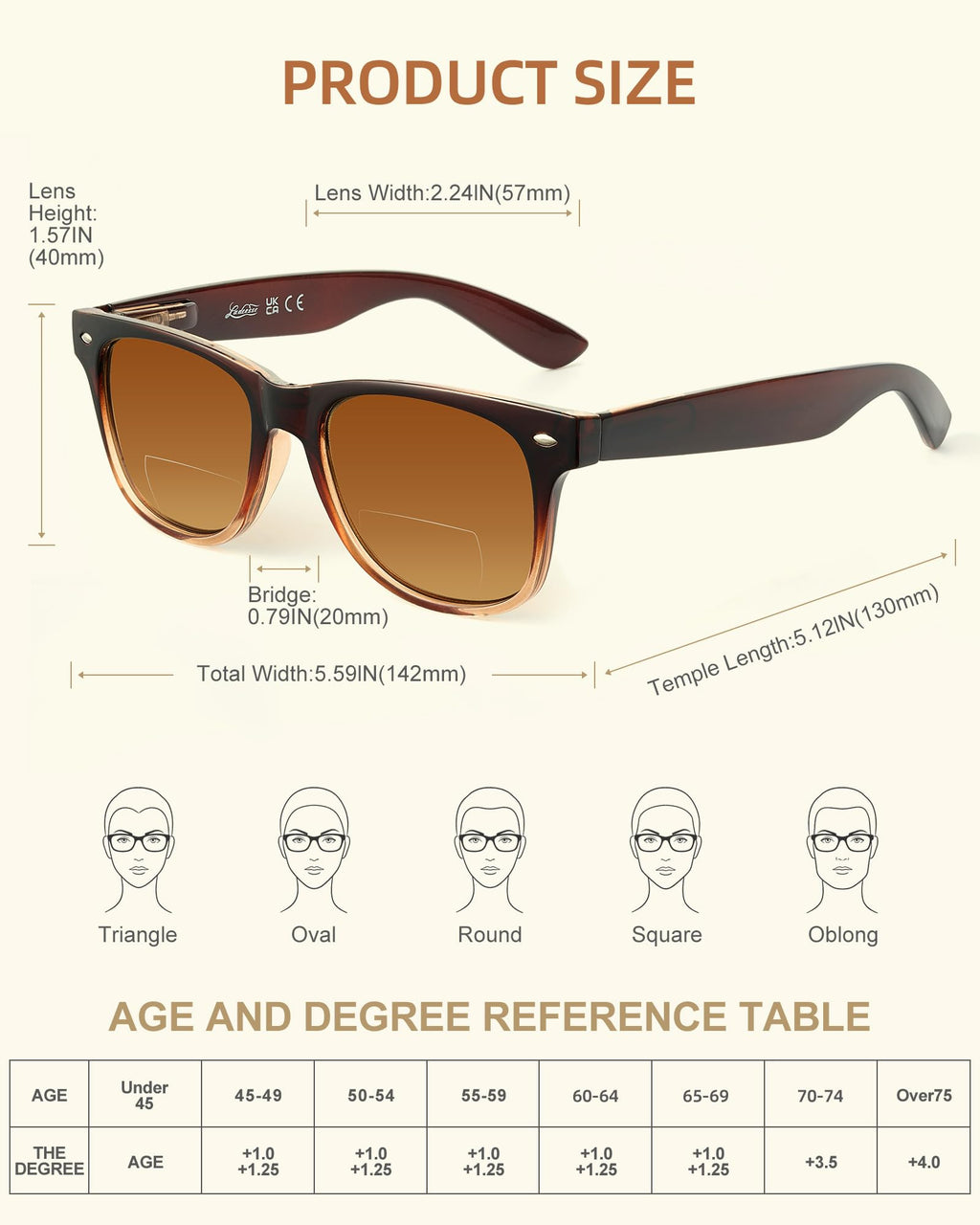 LADEESSE 3 Pack Bifocal Reading Sunglasses for Women, UV400 Sun Readers Glasses Spring Hinge Outdoor Sunglasses +2.00