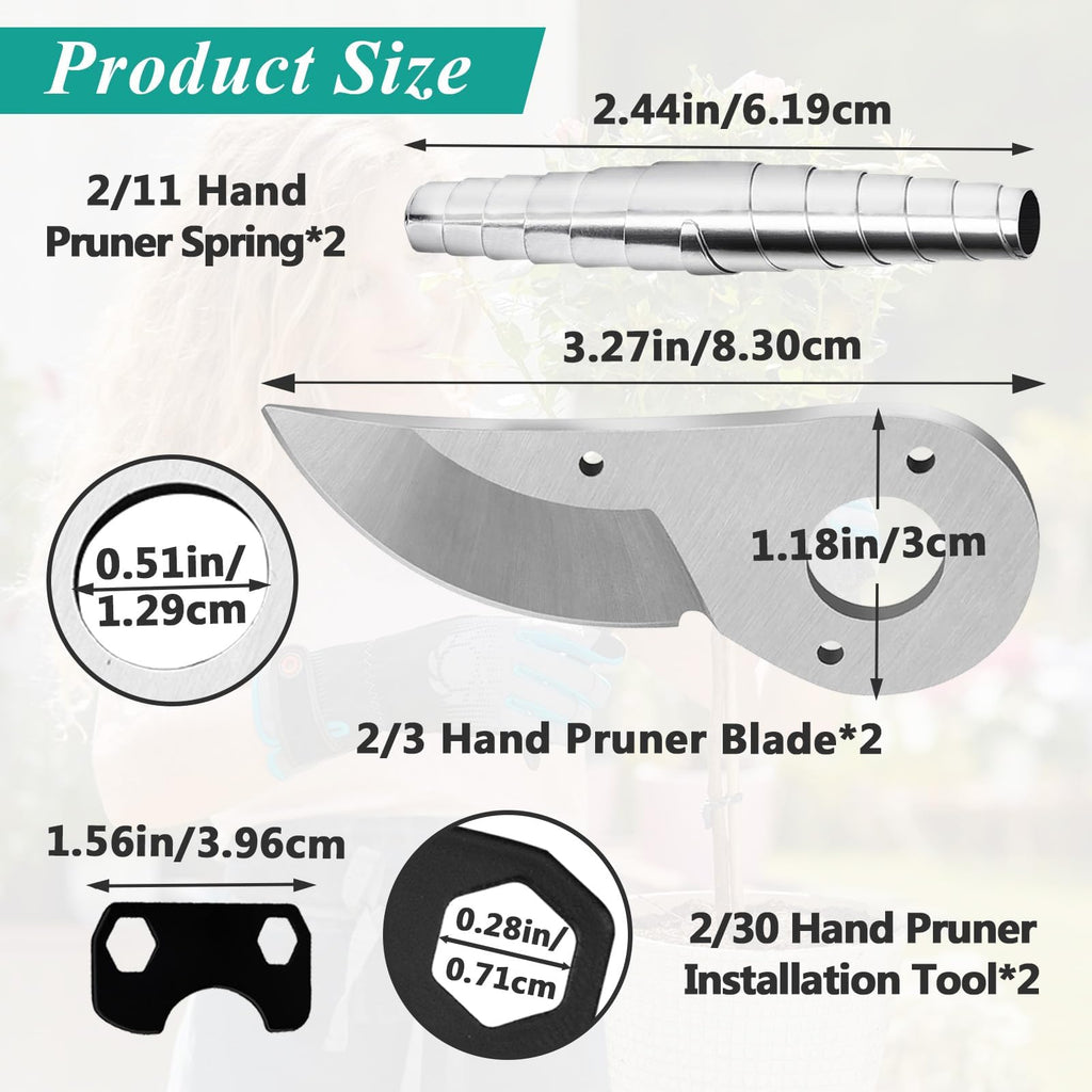 2 Pcs Hand Pruner Replacement Kit (2/3-1) Compatible with Felco Pruners