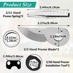2 Pcs Hand Pruner Replacement Kit (2/3-1) Compatible with Felco Pruners