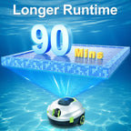Y20 Cordless Robotic Pool Cleaner, Automatic Pool Vacuum for Above Ground & Inground Pool, 90 Min Runtime, Auto-Parking, Lightweight, Powerful Robot up to 1100 sq.ft
