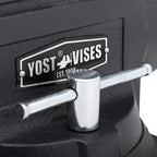 Yost HD650-C Heavy Duty 6-1/2 Inch Mechanics Work Bench Vise | Heavy Duty Woodworking & Metal Work Table with Secure Grip Swivel Base | 60,000 PSI Casting Iron Material with Extra-large Anvil Surface