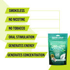 Teaza Herbal Energy Pouches Tobacco Alternative Nicotine Free Dip, Alternative Snuff Healthy Dip Pouches, Wintergreen Energy (2 Pack)