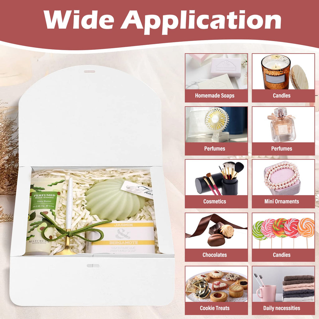 BoShahai 10 PCS White Gift Boxes with Lids 10.6x7.8x3.1 Inch Proposal box