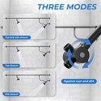 MUTVKA Dual Shower Head for Couples - High Pressure Adjustable Two Showerhead System with 4 Spray Modes, Easy Installation & Anti-Leak Design, Perfect for Two-Person Bathrooms (Black)
