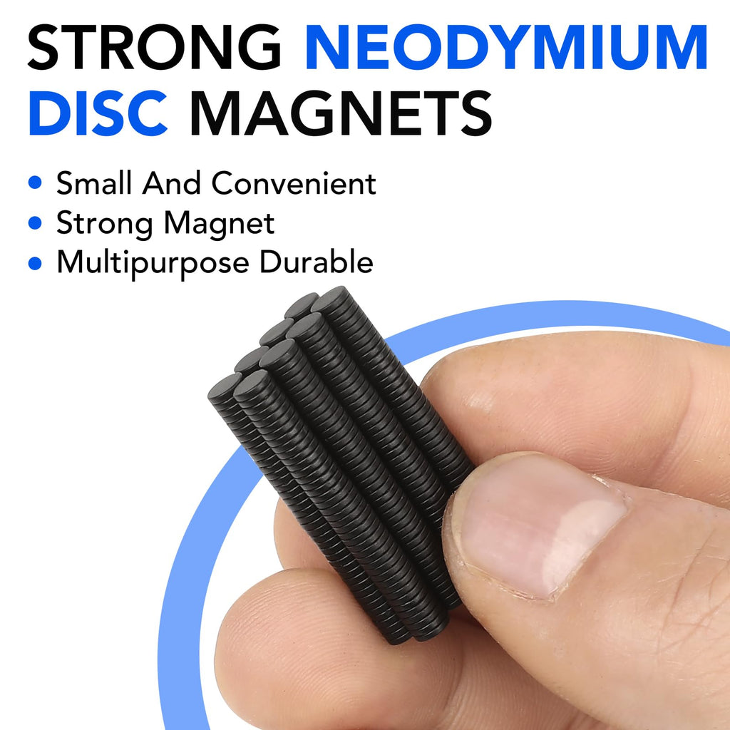 TRYMAG Small Neodymium Magnets, 280Pcs Black