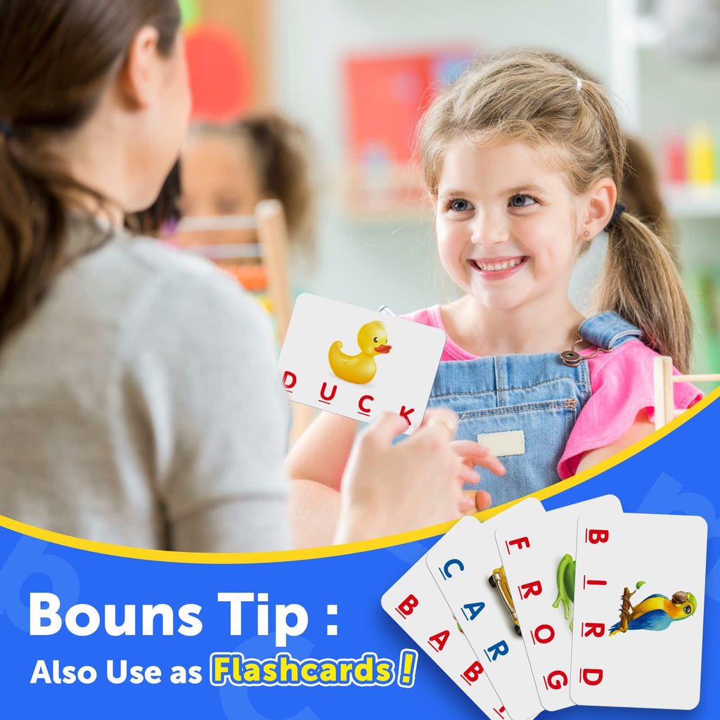 LIWIN LET'S GO! Learning Games for Kids Ages 3-8, Matching Letter Game for Kids Toys Ages 3-8 Educational Toys for 3-8 Year Olds Boys Girls Birthday Party Gifts for 3-8 Year Olds Boys Girls Blue