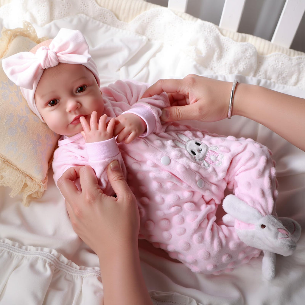 BABESIDE Reborn Baby Dolls - 20-inch Cute Soft Vinyl Realistic Baby Doll Real Life Baby Dolls with Complete Accessories Perfect for Cuddling, Playtime, and Gift Giving