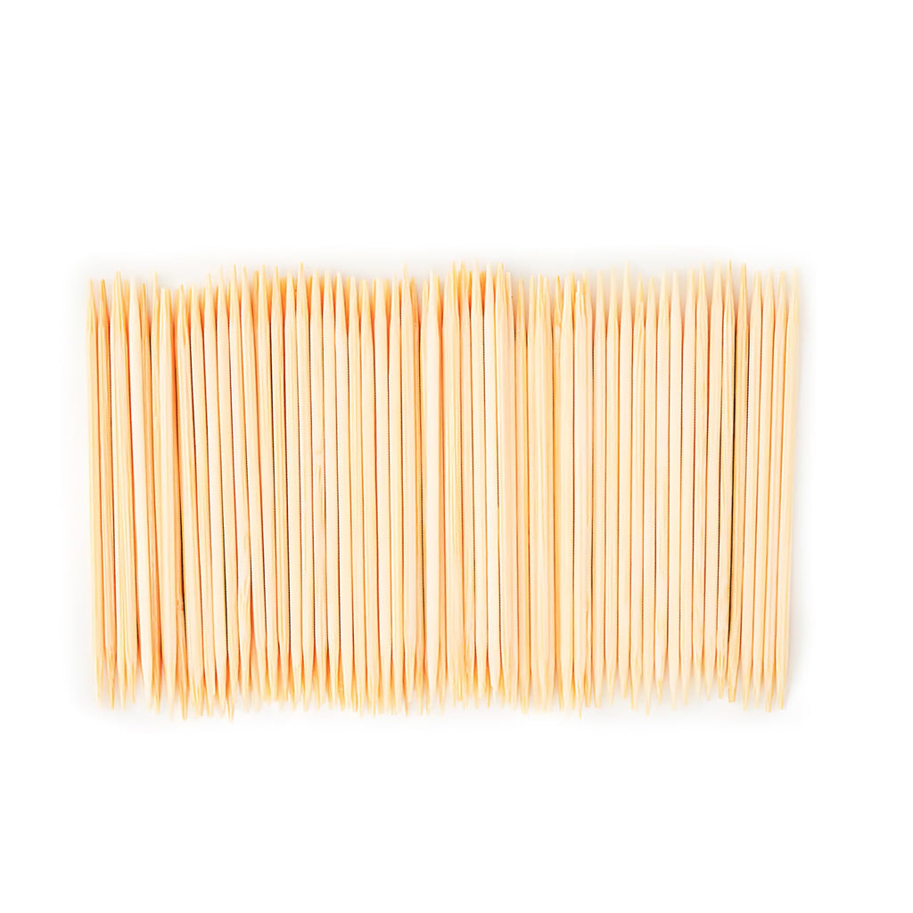HOPELF Bamboo Toothpicks for Teeth Cleaning, Appetizer, Olive, Barbecue, Fruit, Double-Points Wooden Toothpick.1200 Count