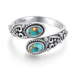 AVECON Just Breathe Rings for Women， Adjustable Size 6-8