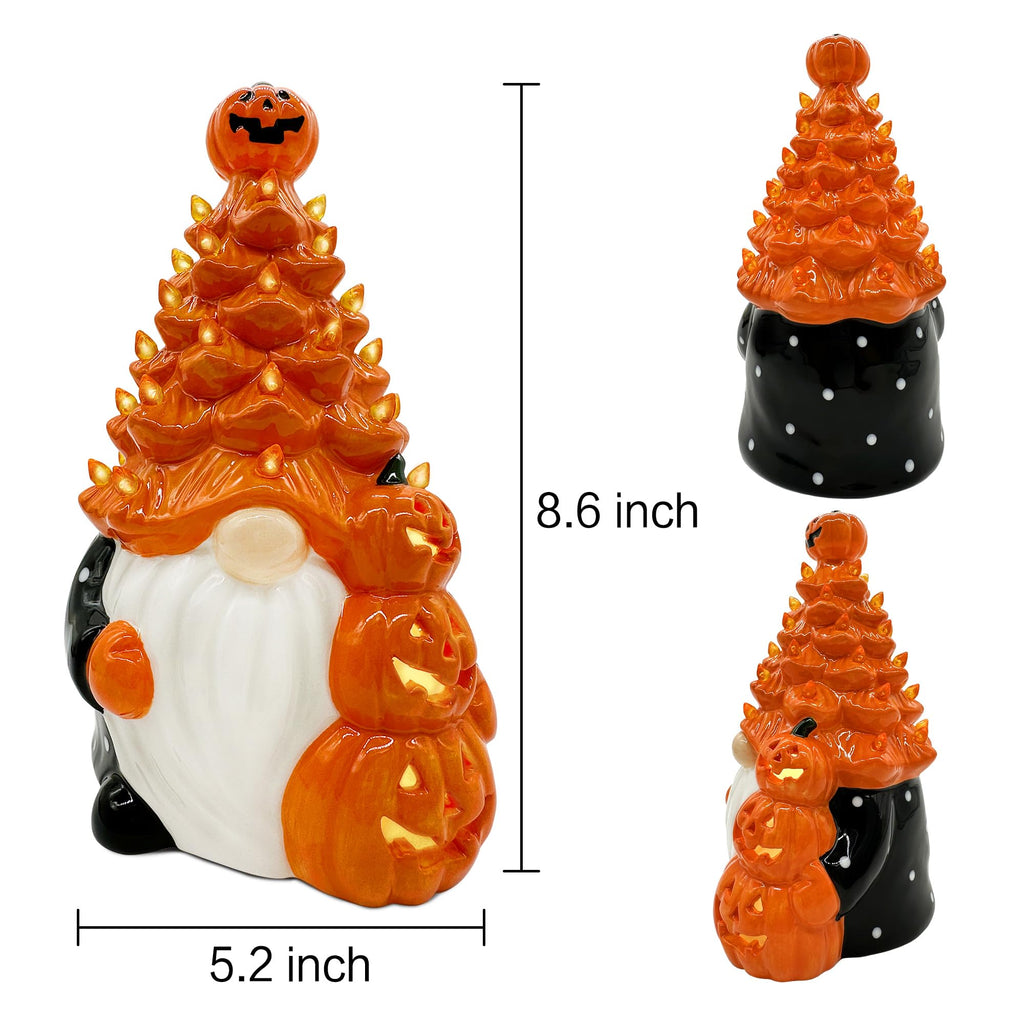 Halloween Decorations, Halloween Gnomes Ceramic Tree Decor