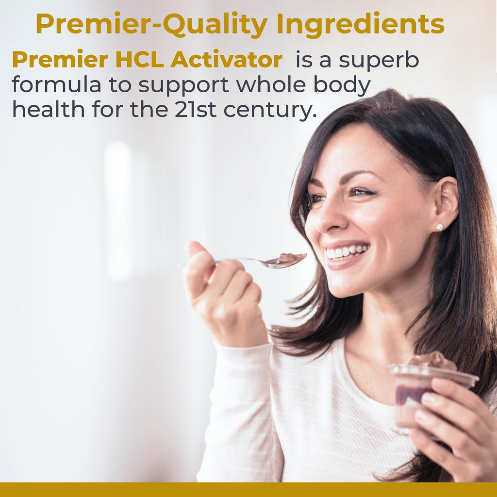 Premier Research Labs Premier HCL Activator - Pepsin Digestive Enzymes Supplement for Optimal Digestive Function for Men & Women, Low Stomach Acid, Nutrient Absorption - 90 Vegetarian Capsules