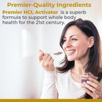 Premier Research Labs Premier HCL Activator - Pepsin Digestive Enzymes Supplement for Optimal Digestive Function for Men & Women, Low Stomach Acid, Nutrient Absorption - 90 Vegetarian Capsules