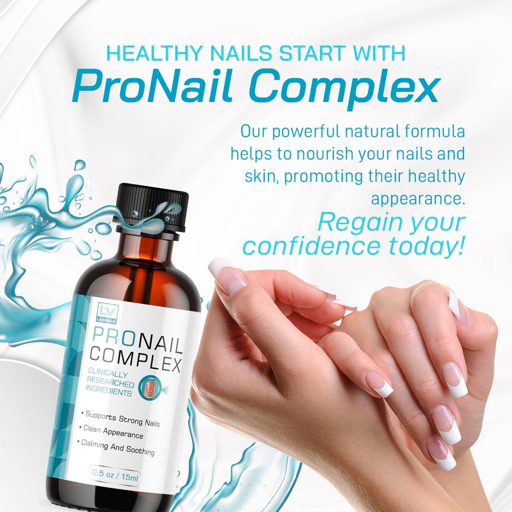 Pronail Complex - Original Formula Toenail Treatment Pronail Complex Liquid Drops Premium Formula Extra Strength, Pro Nail Complex Oil Liquid Drop All Natural Support, 1 Bottle for 1 Month