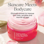 Josie Maran Whipped Argan Pro-Retinol Body Butter - Ultra-Hydrating Retinol Body Cream with Air-Whipped 100% Pure Argan Oil - Smooth, Soothe & Improve the Look of Fine Lines - Unscented (8 Oz)