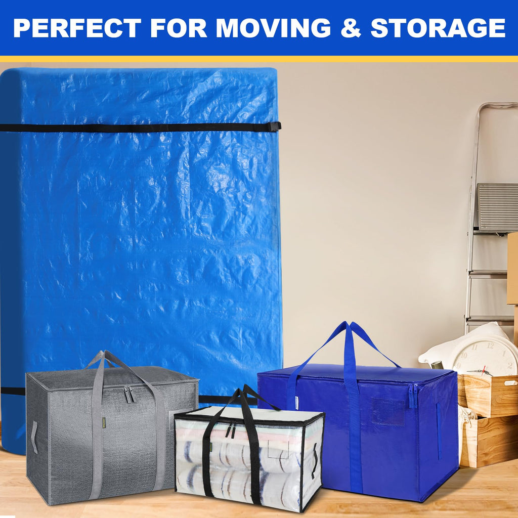 TICONN Mattress Bags for Moving, Heavy Duty Mattress Cover Storage Bag