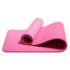 Amazon Basics 1/2 Inch Extra Thick Exercise Yoga Mat with Carrying Strap for Home Workouts and Fitness, 74" x 24" x 0.5", Pink