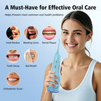 Leominor Water Dental Flosser Pick for Teeth, 300ML Portable Oral Irrigator Upgraded Tank Removable,IPX7 Waterproof, Rechargeable Travel Teeth Cleaner, Professional Electric Flossing Machine