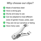 Samhopo 80Pcs Garden Clips for Netting, 2 Inch Metal Greenhouse Clamps
