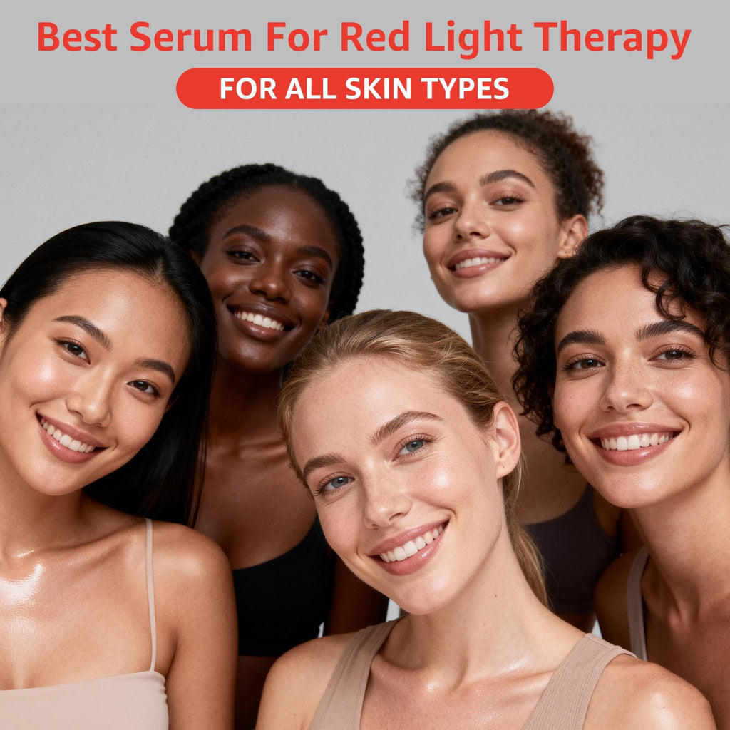 Red Light Therapy Serum, Red Light Therapy Activation Serums Amplify Effects & Reduce Wrinkles with Hydrating, Vitamin E Redlight Serum for Face, Rose Extract Facial Serums for Women, 1.0 FL.OZ