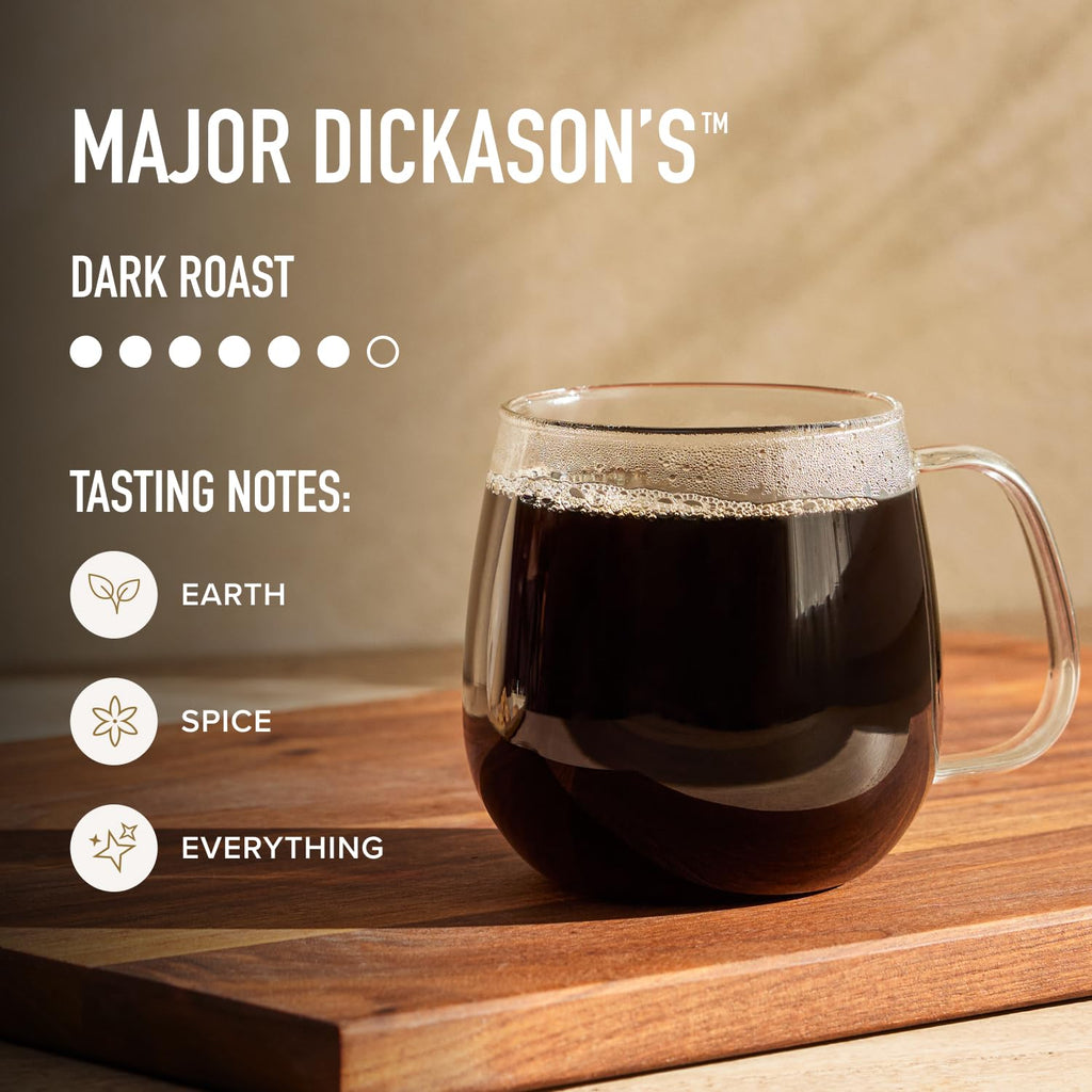 Peet's Coffee Coffee Pods, Dark Roast, Major Dickason's Blend, 32 K Cups