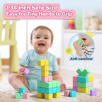 1.34 inch Magnetic Blocks for Toddlers 1-3,4-8 Large Macaron Magnet Building Cubes for Kids Ages 3-5 Stem Preschool Stack Construction Educational Toys for 3+ Years Old Boys Girls