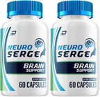 Neuro Serge Advanced Formula Capsules – Neuro Serge Natural Blend Focus Memory Support Supplement and Reviews (2 Pack – 120 Capsules)
