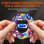 Omnipod 5 Adhesive Patches - Omnipod 5 Overpatches Waterproof with Strap Pre-Cut Sweatproof Omnipod Sensor Tape (Graffiti 20pcs)