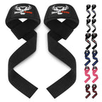 BEAST RAGE Lifting Wrist Straps for Weightlifting, Straps Gym Grip Power Workouts Lifting Straps Padded Cotton Men Women Wrap Lift, Deadlift Bodybuilding Weight Lifting Exercise Straps (Black)