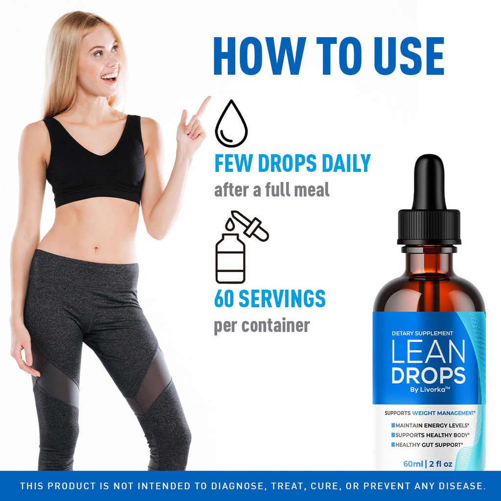 (5 Pack) Lean Drops – LeanDrops Liquid Formula, Original Lean Drops Supplement All Natural Premium Advanced Formula, Leandrops Support for Overall Wellness and Support Health, 5 Bottles for 5 Months