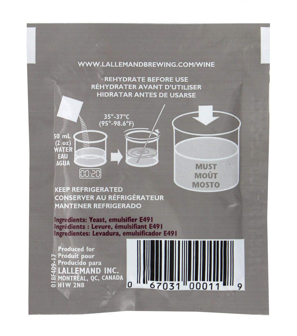 Lalvin EC-1118 Saccharomyces bayanus (10 Packs)