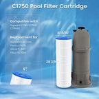 Future Way C1750 Pool Filter Cartridge Replacement for Hayward C1750, Replace for Hayward CX1750RE, Pleatco PA175, Unicel C-8417, Filbur FC-1294, 175 sq. ft