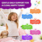 NATISLAND para Cleanse for Humans & Kids, Herbal Gut Health Gummies with Wormwood Black Walnut Clove, Pumpkin Seed & Papaya Seed, Sugar Free, Vegan, Grape Flavor, 60 Gummies