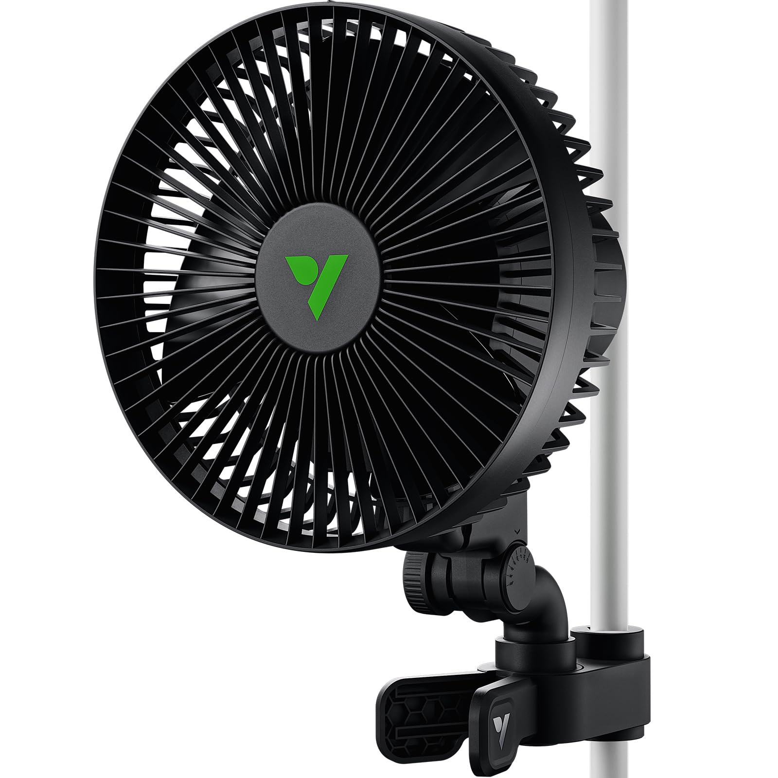 VIVOSUN AeroWave A6 Grow Tent Clip Fan, 6" Auto Oscillating Fan, 1-Pack
