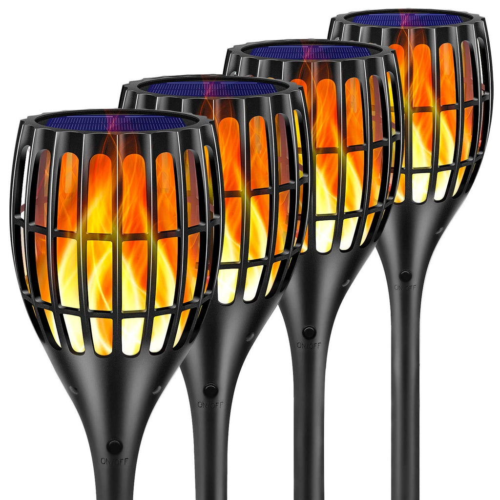 Ollivage Solar Lights Outdoor 43" Flickering Flame Solar Torch Lights