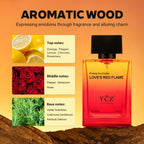 Ycz LOVE'S RED FLAME Eau de Parfum Spray, Long-Lasting Fragrance for Men, Daily Use Men's Casual Cologne, A Signature Scent Great Holiday Gift A Gift for Any Occasion,50 ml (1.65 fl. Oz)